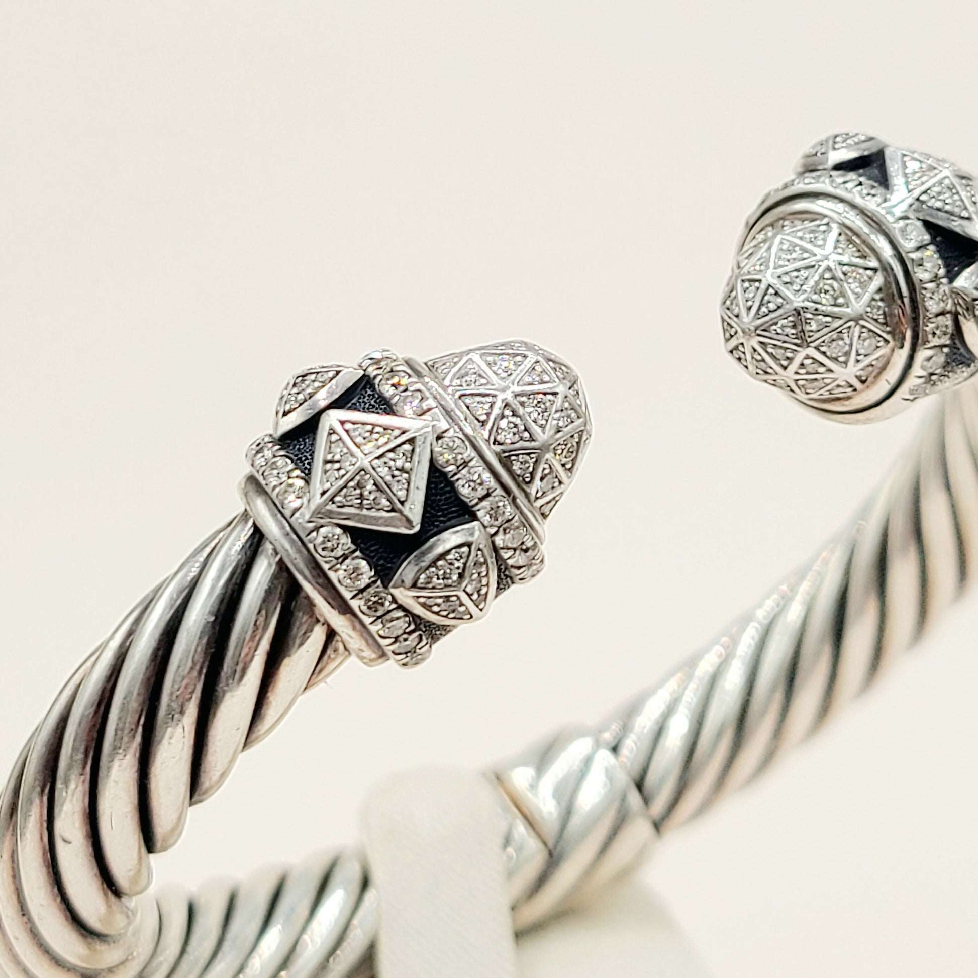 David Yurman Renaissance Classic Cable Diamond Bracelet | Certified  AYW Luxury #