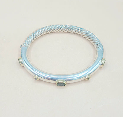 David Yurman Renaissance Peridot Diamond Bangle | Certified Pre-Owned  AYW Luxury #