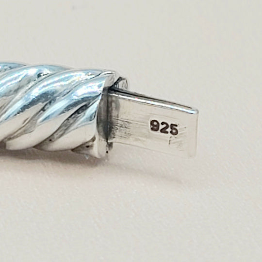  David Yurman Renaissance Peridot Diamond Gold Bangle Bracelet