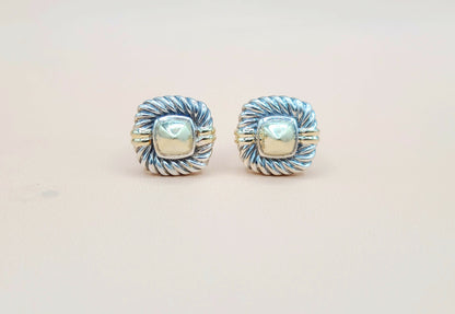 David Yurman Renaissance Silver Gold Cufflinks | Certified Pre-Owned  AYW Luxury #