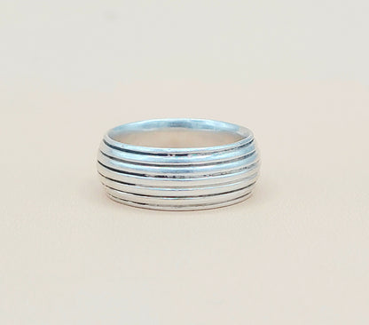 David Yurman Royal Cord Chairman Band Ring Silver | Certified  AYW Luxury #