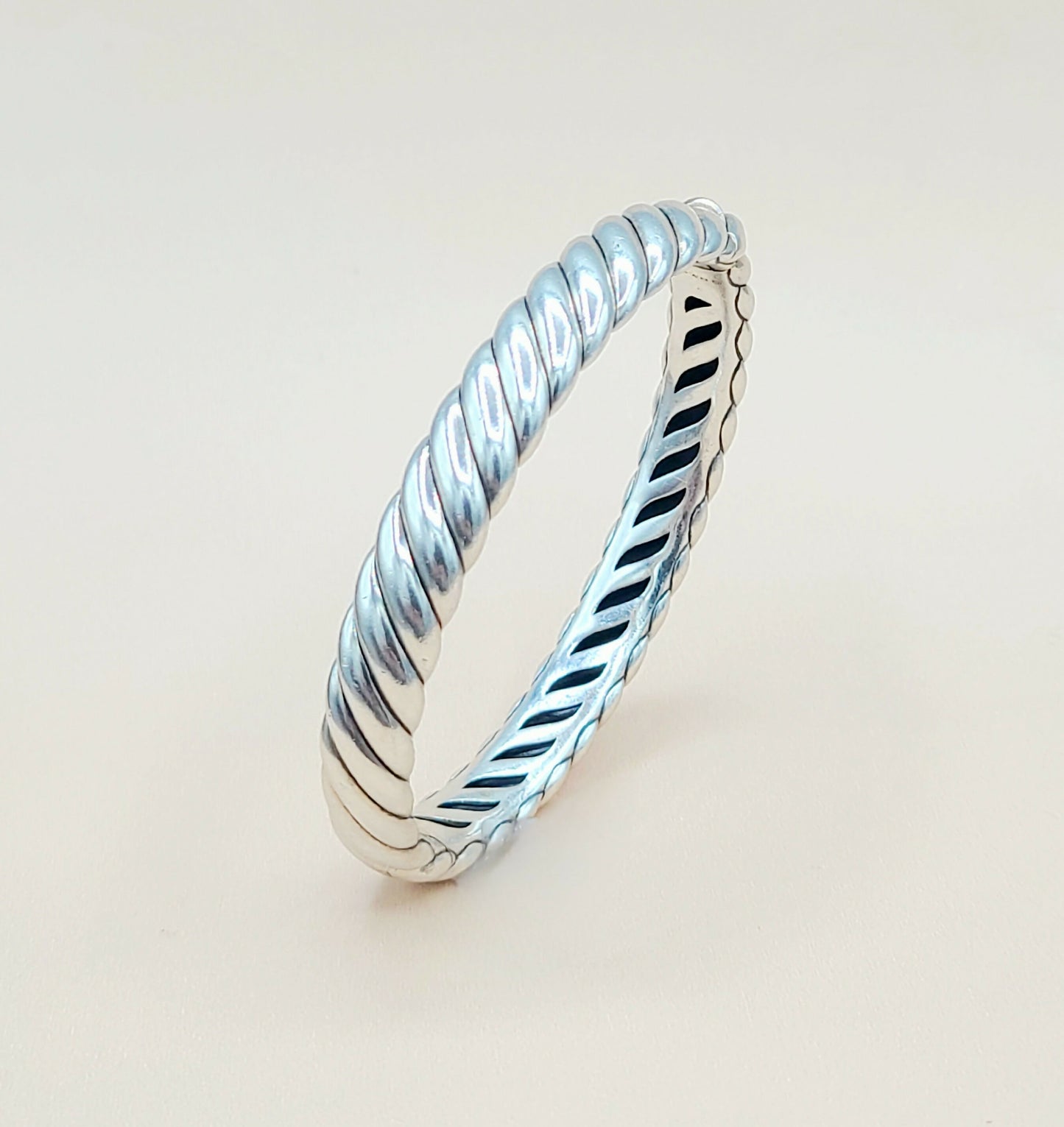    David-Yurman-Sculpted-Cable Bangle-Bracelet , 10mm