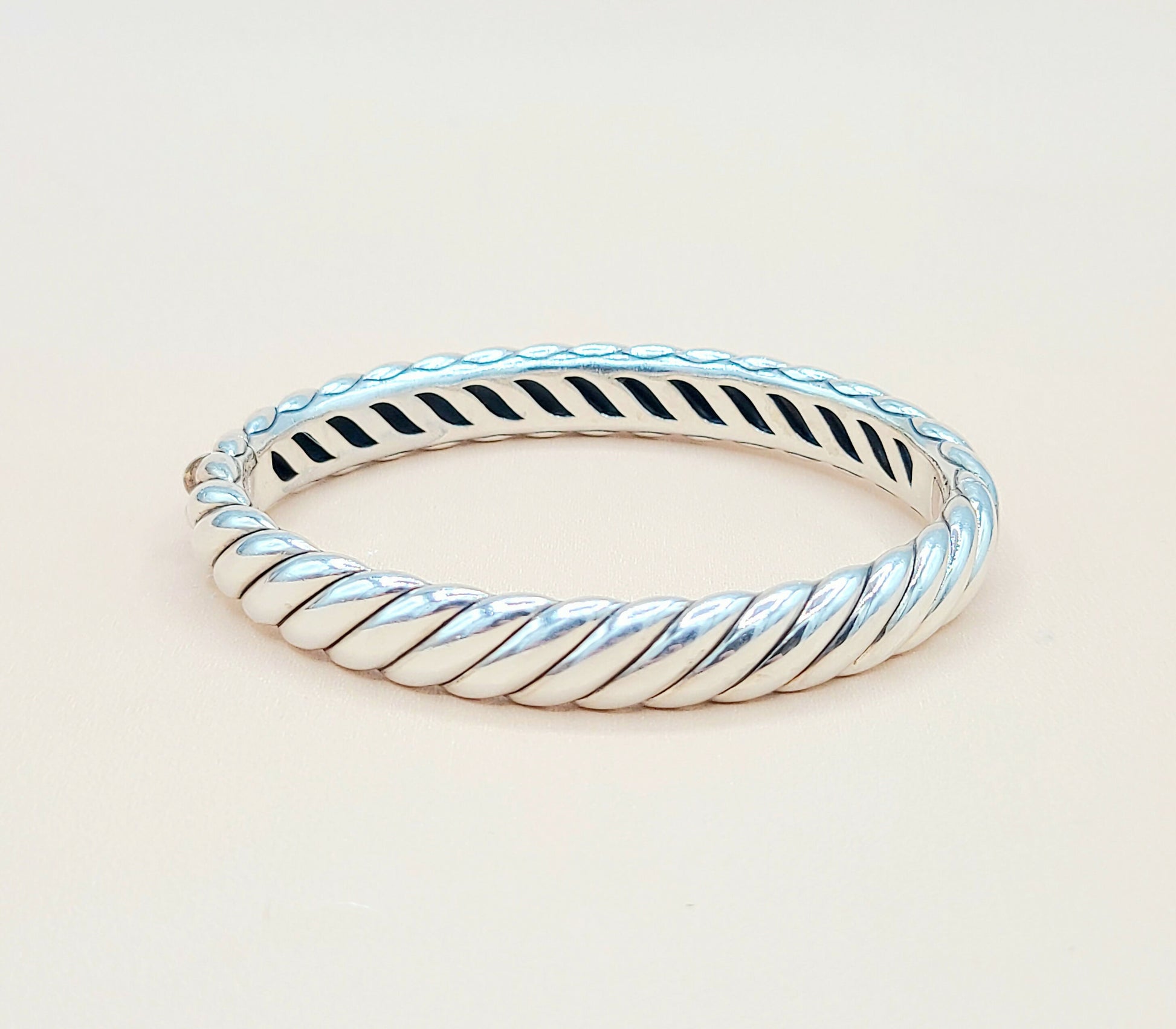    David-Yurman-Sculpted-Cable Bangle-Bracelet , 10mm