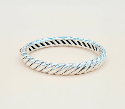    David-Yurman-Sculpted-Cable Bangle-Bracelet , 10mm