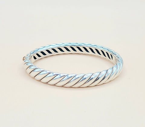  David-Yurman-Sculpted-Cable Bangle-Bracelet , 10mm