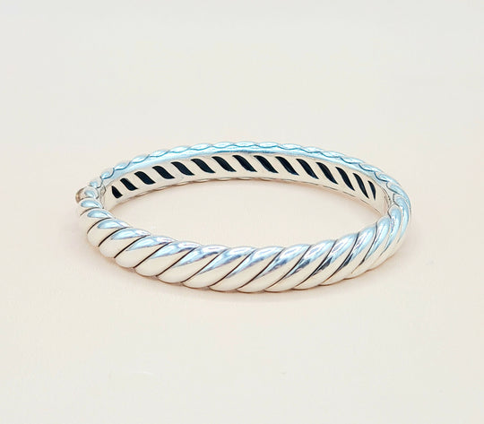  David-Yurman-Sculpted-Cable Bangle-Bracelet , 10mm
