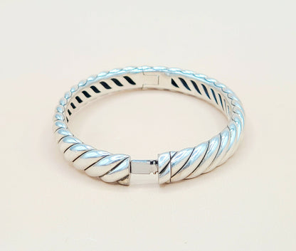    David-Yurman-Sculpted-Cable Bangle-Bracelet , 10mm
