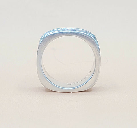  David Yurman Sculpted Cable Square Band Ring