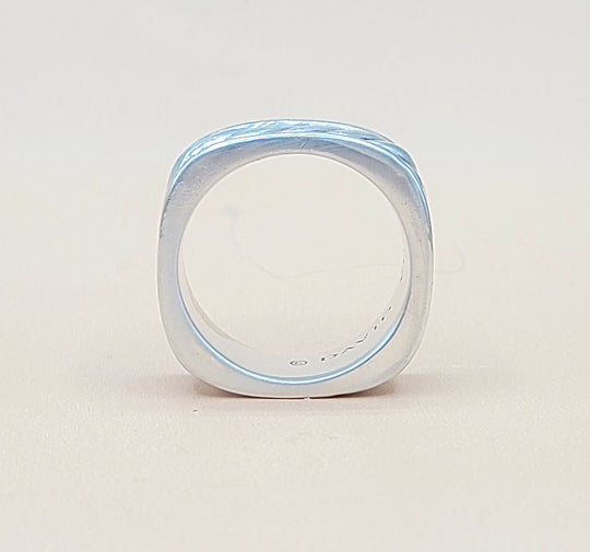  David Yurman Sculpted Cable Square Band Ring