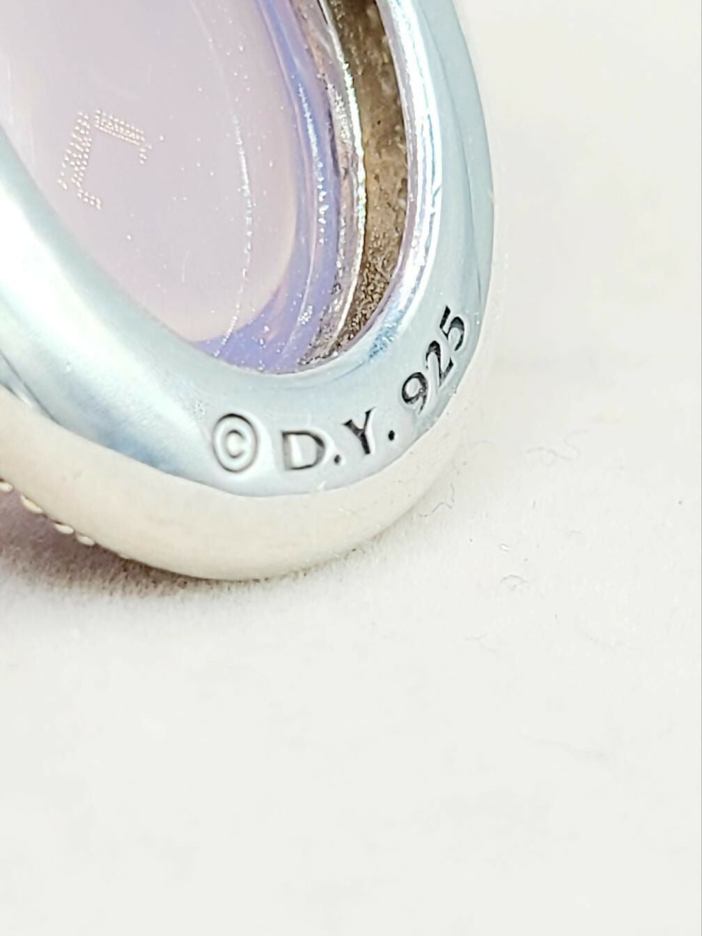 hallmark David Yurman Signature Oval Pendant Enhancer With Lavender Moonstone And Diamonds