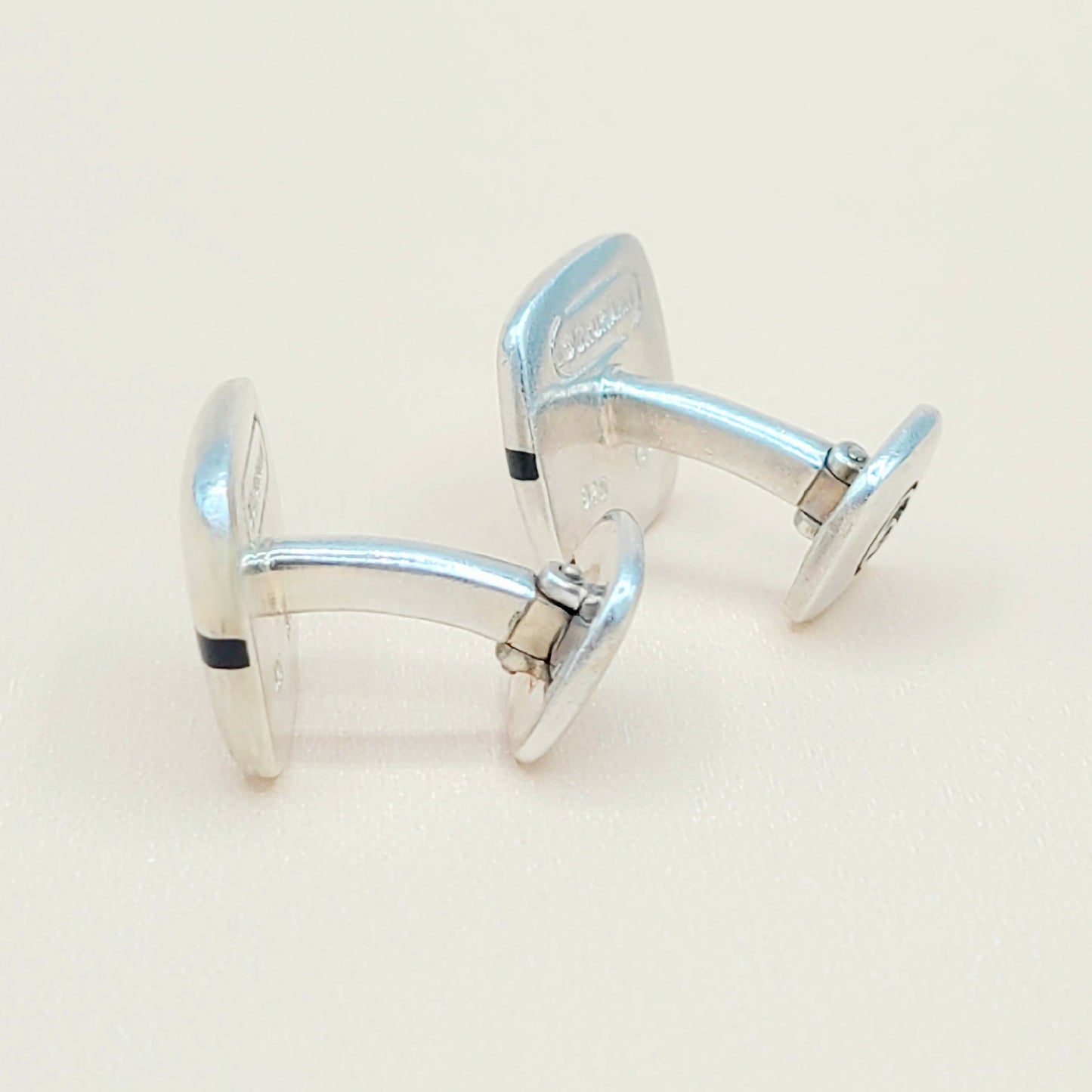 David Yurman Signature Enamel Logo Cufflinks    #