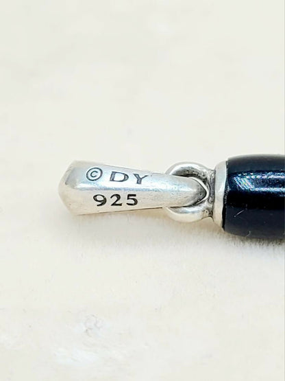 hallmark David Yurman Southwest Feather Black Onyx Amulet Sterling Silver | AYW Luxury