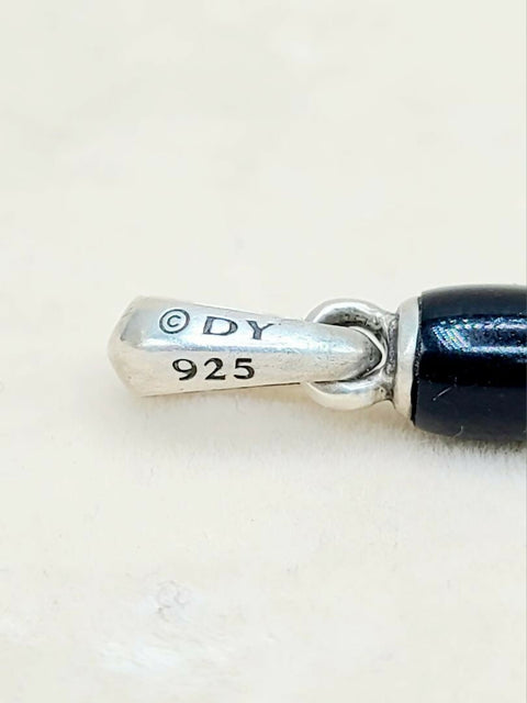 hallmark David Yurman Southwest Feather Black Onyx Amulet Sterling Silver | AYW Luxury