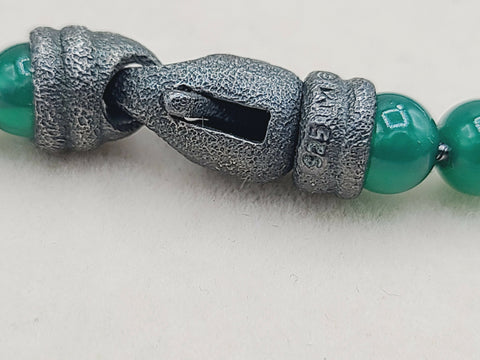  David Yurman Spiritual Beads Green Onyx Necklace-