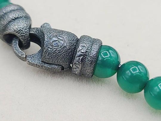  David Yurman Spiritual Beads Green Onyx Necklace-