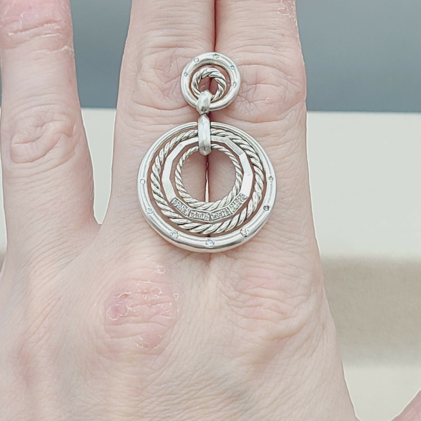 20241111_193216David Yurman Stax Drop Earrings With Diamonds