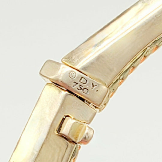 hallmark of David Yurman Stax Faceted Bracelet 18k Gold