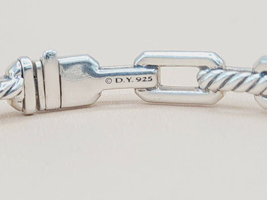  David Yurman Stax Link Diamond Bracelet