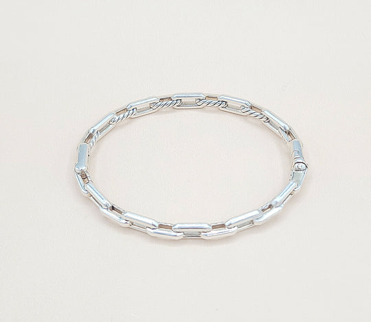  David Yurman Stax Link Diamond Bracelet