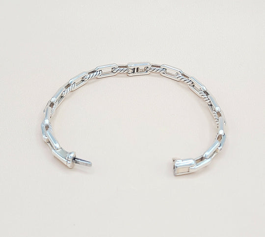  David Yurman Stax Link Diamond Bracelet