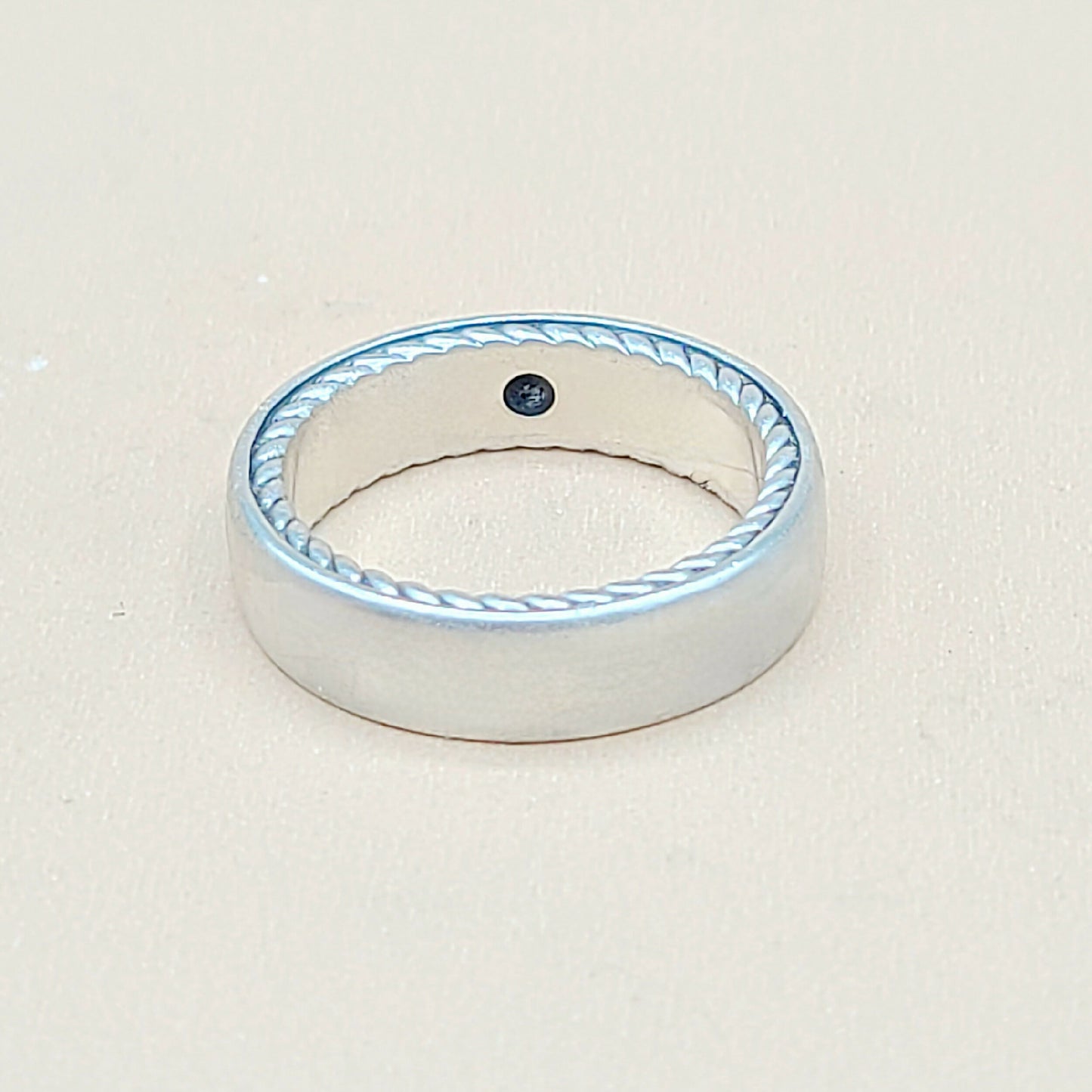 David Yurman Streamline Black Diamond Band Ring  AYW Luxury #