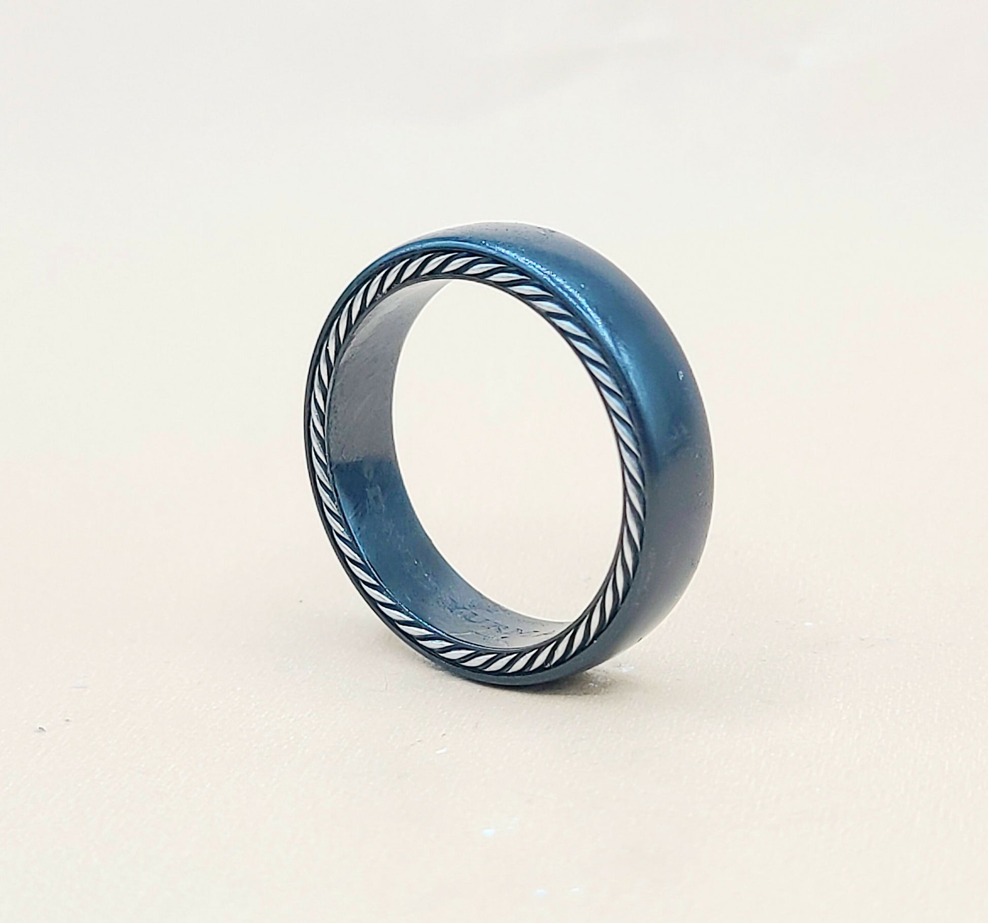 David Yurman Streamline Black Titanium Band Ring  AYW Luxury #