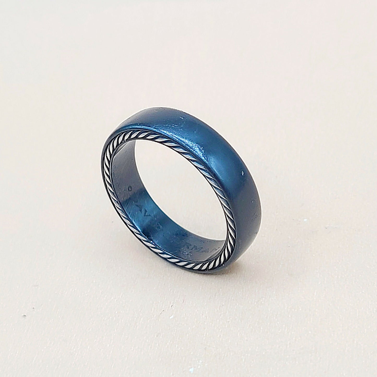 David Yurman Streamline Black Titanium Band Ring  AYW Luxury #