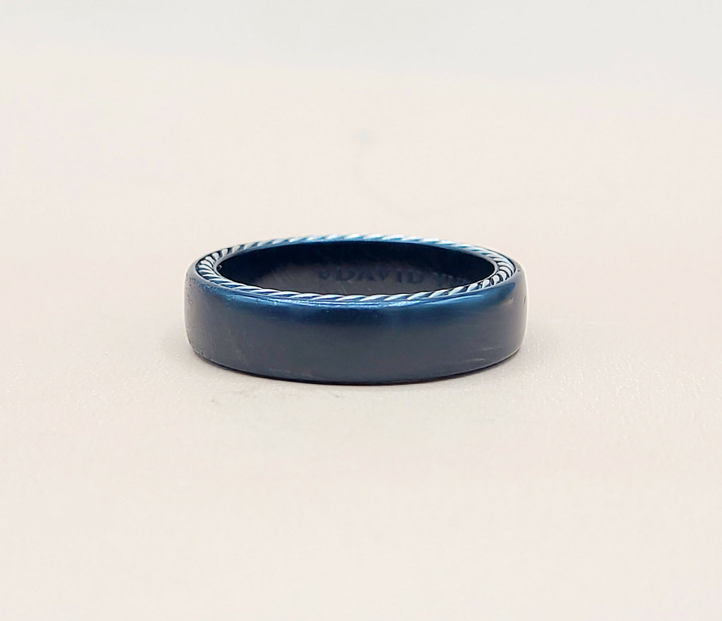 David Yurman Streamline Black Titanium Band Ring  AYW Luxury #