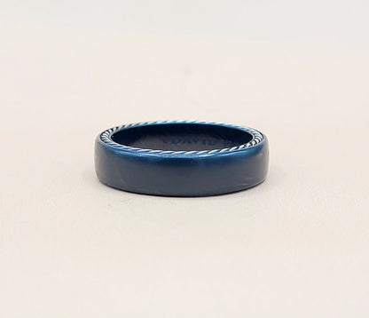 David Yurman Streamline Black Titanium Band Ring  AYW Luxury #