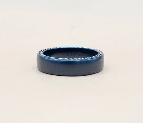  David Yurman Steamline-Black Titanium Band-Ring