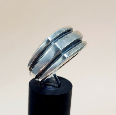 David Yurman Streamline Deco Cigar Band Ring in Sterling Silver, 13mm