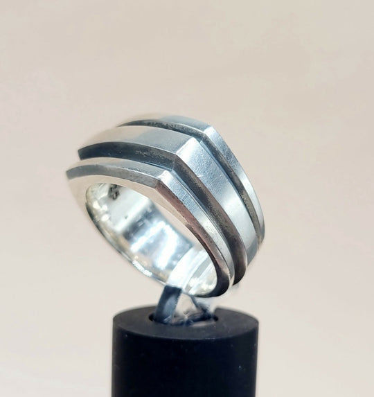 David Yurman Streamline Deco Cigar Band Ring in Sterling Silver, 13mm