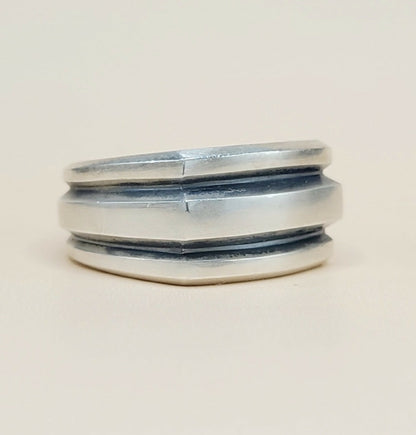 David Yurman Streamline Deco Cigar Band Ring in Sterling Silver, 13mm