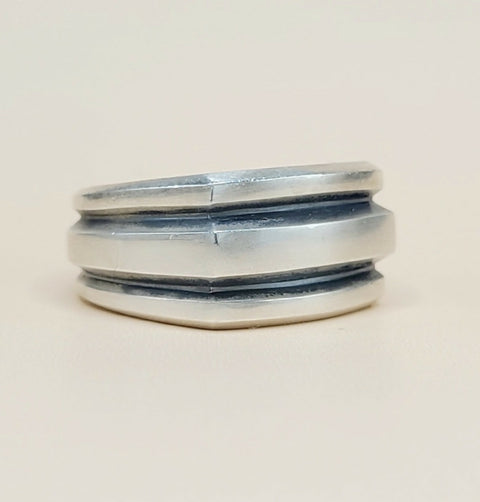 David Yurman Streamline Deco Cigar Band Ring in Sterling Silver, 13mm