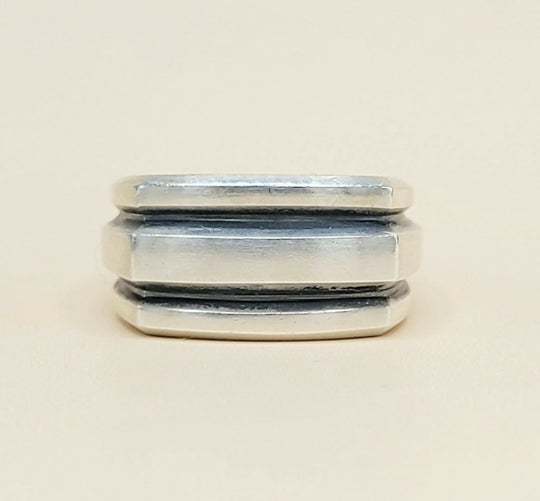 David Yurman Streamline Deco Cigar Band Ring in Sterling Silver, 13mm