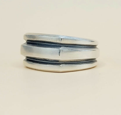 David Yurman Streamline Deco Cigar Band Ring in Sterling Silver, 13mm