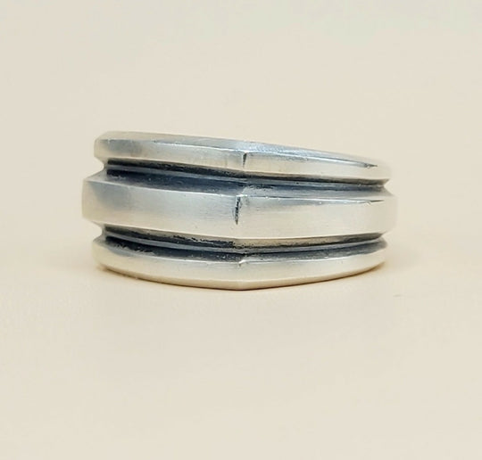 David Yurman Streamline Deco Cigar Band Ring in Sterling Silver, 13mm