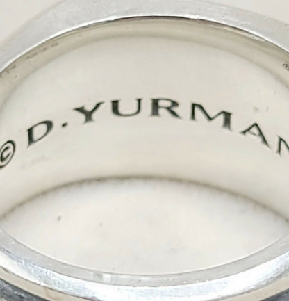 hallmark of David Yurman Streamline Deco Cigar Band Ring in Sterling Silver, 13mm