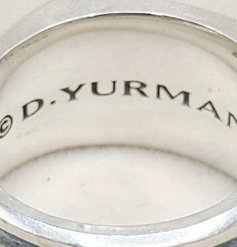 hallmark of David Yurman Streamline Deco Cigar Band Ring in Sterling Silver, 13mm