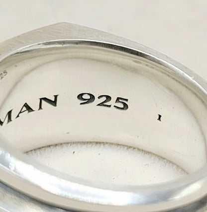 hallmark of David Yurman Streamline Deco Cigar Band Ring in Sterling Silver, 13mm