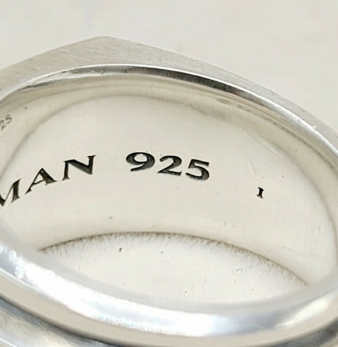 hallmark of David Yurman Streamline Deco Cigar Band Ring in Sterling Silver, 13mm