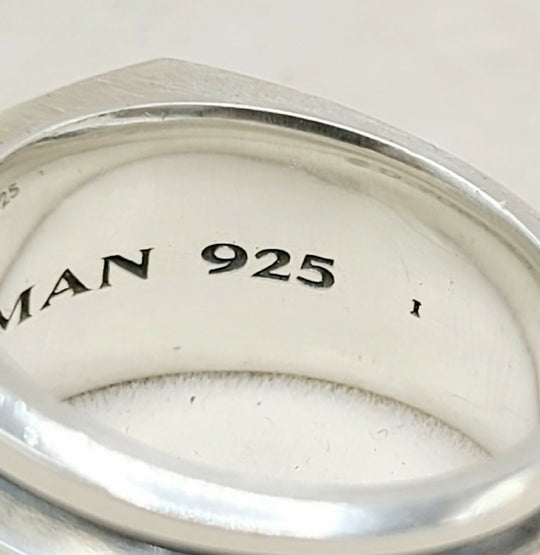 hallmark of David Yurman Streamline Deco Cigar Band Ring in Sterling Silver, 13mm