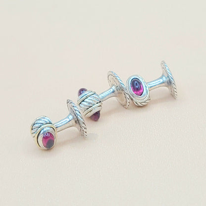 David Yurman Thoroughbred Garnet Tuxedo Set | Certified Pre-Owned    #