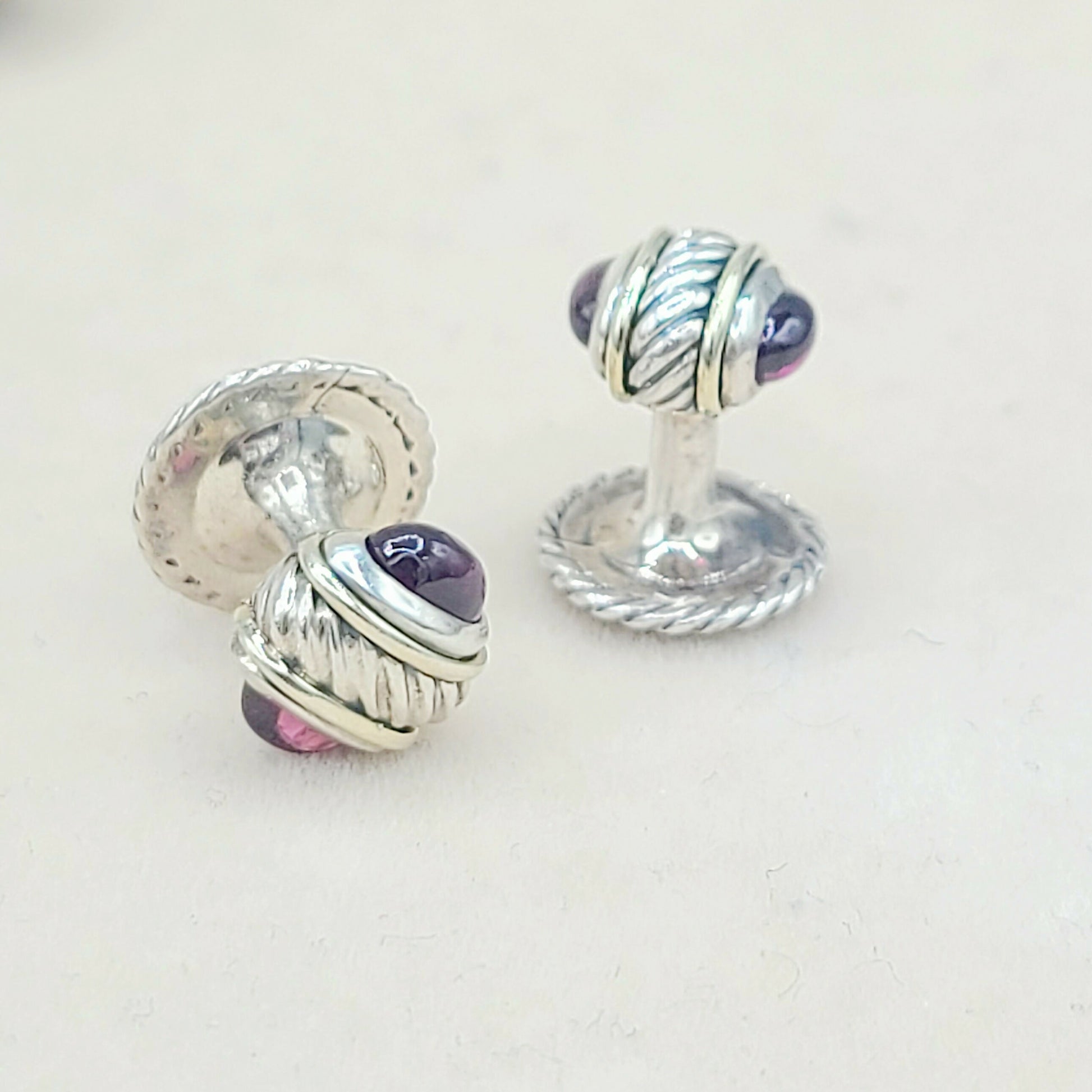 David Yurman Thoroughbred Garnet Tuxedo Set | Certified Pre-Owned    #