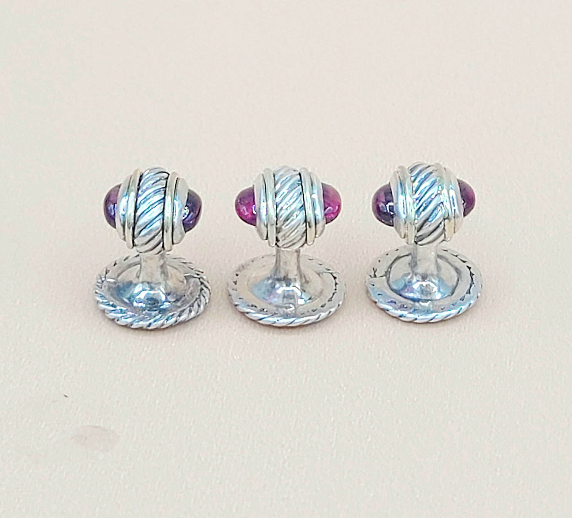 David Yurman Thoroughbred Garnet Tuxedo Set | Certified Pre-Owned    #