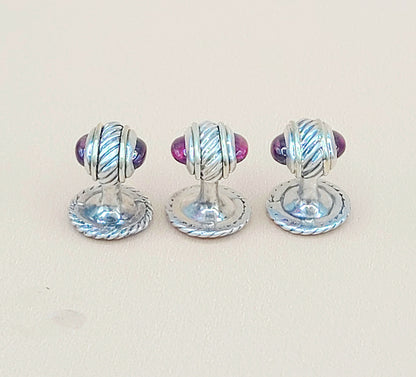 David Yurman Thoroughbred Garnet Tuxedo Set | Certified Pre-Owned    #