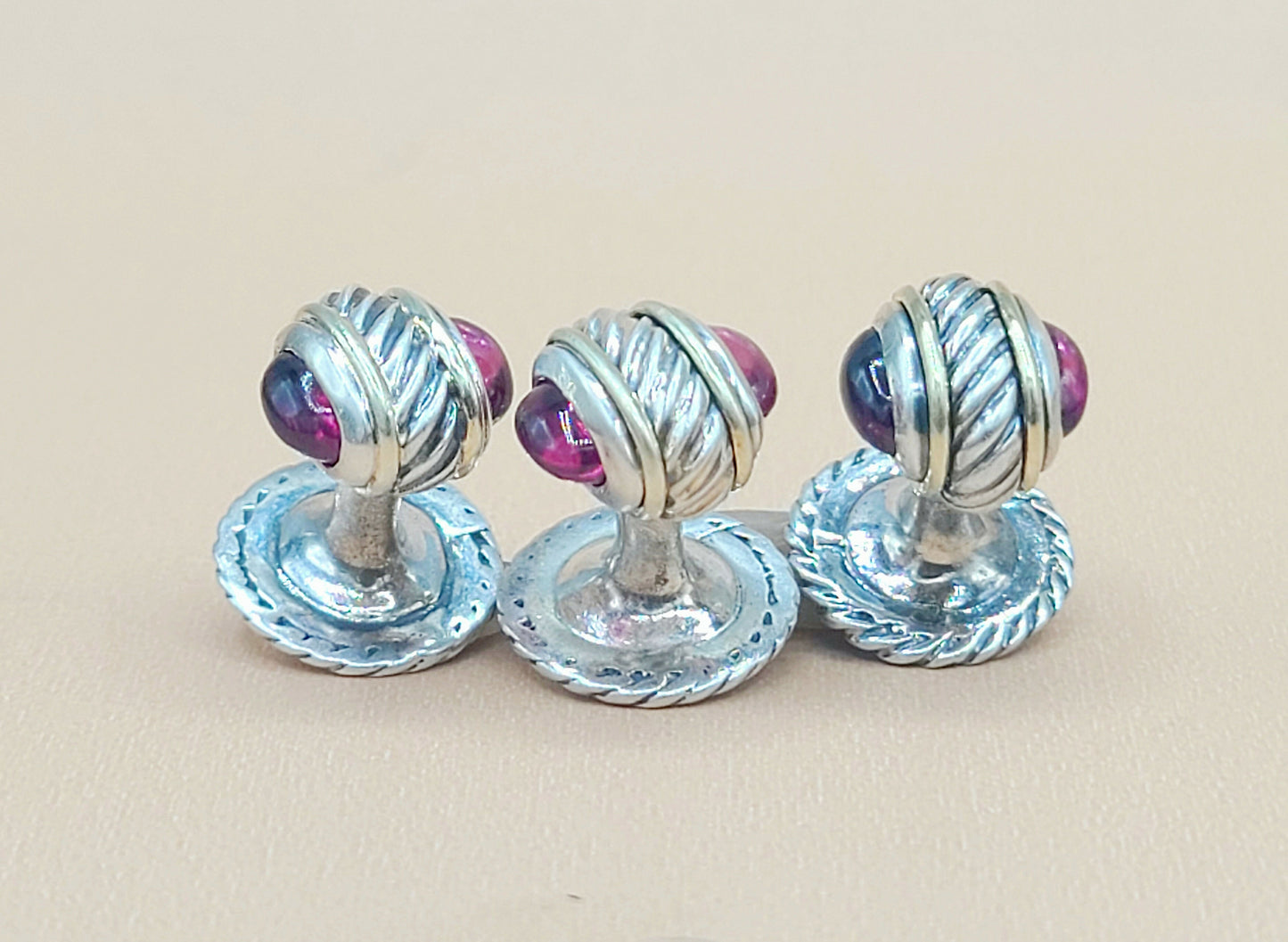David Yurman Thoroughbred Garnet Tuxedo Set | Certified Pre-Owned    #