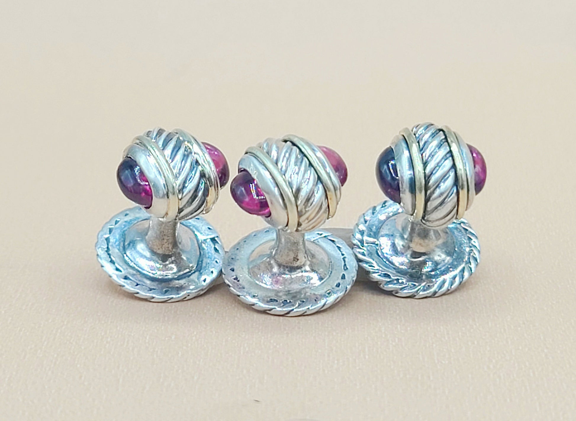 David Yurman Thoroughbred Garnet Tuxedo Set | Certified Pre-Owned    #