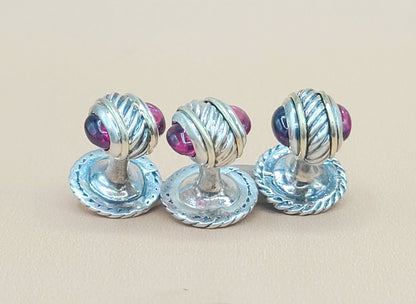David Yurman Thoroughbred Garnet Tuxedo Set | Certified Pre-Owned    #