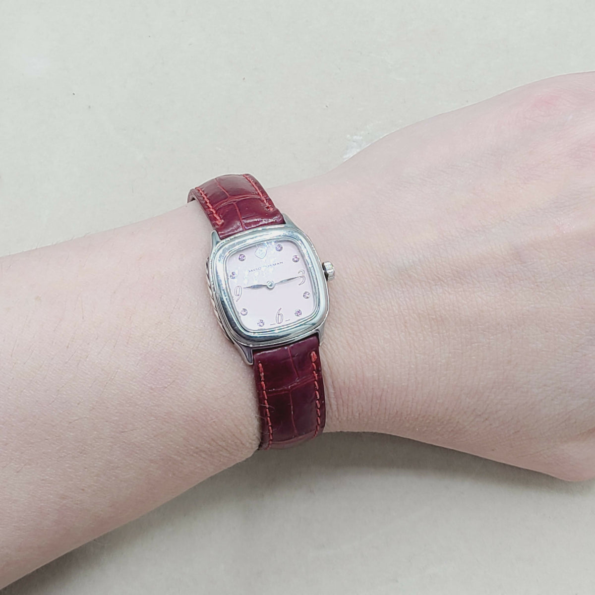  David Yurman Thoroughbred Watch Pink Sapphire